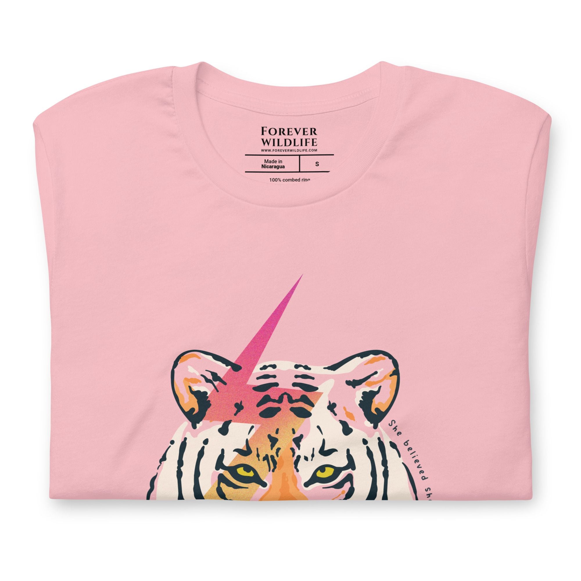 Tiger T-Shirt in Pink – Premium Wildlife T-Shirts, Tiger Shirts and Wildlife Clothing & Apparel by Forever Wildlife
