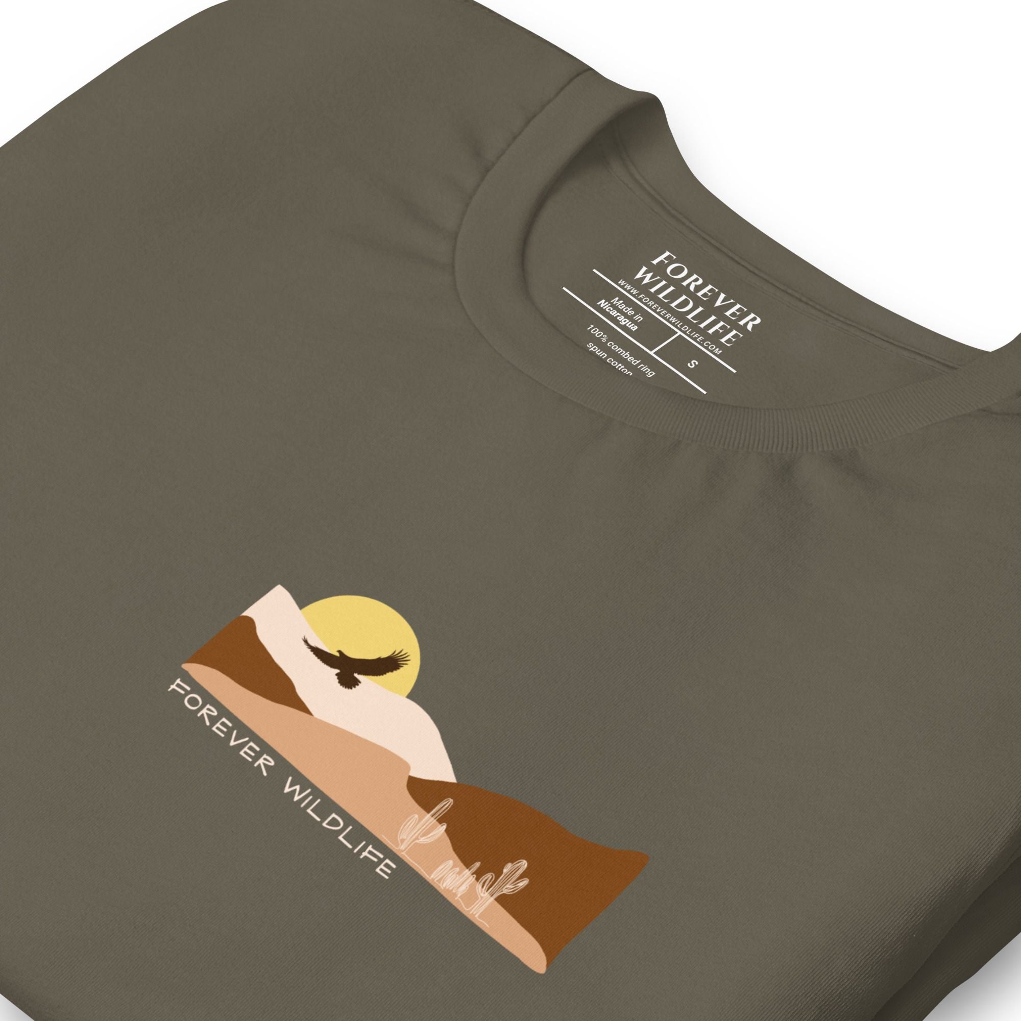 Eagle T-Shirt, beautiful Army Bald Eagle T-Shirt with an eagle soaring over the desert part of the Wildlife T Shirts.