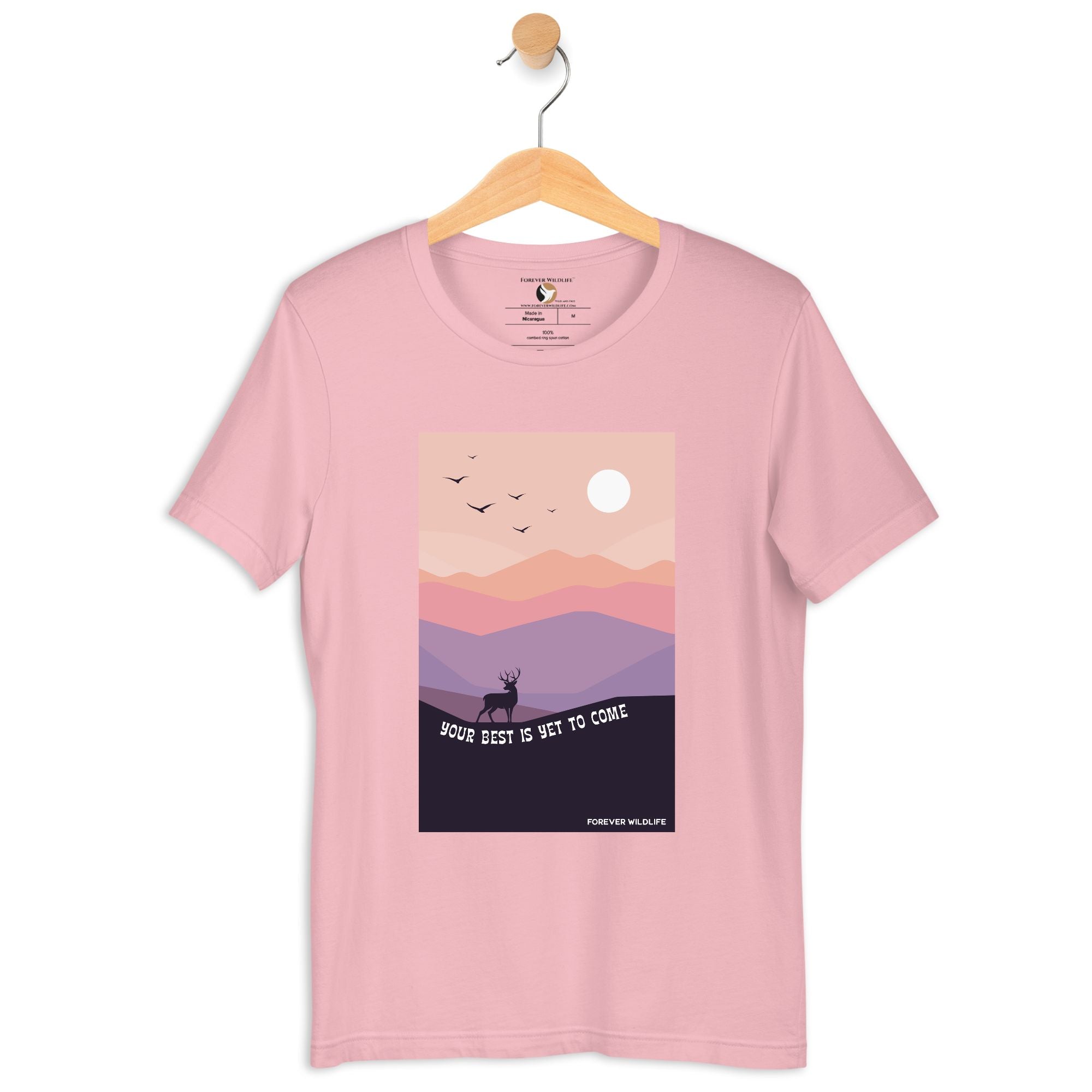 Deer T-Shirt in Pink – Premium Wildlife T-Shirts Designs, Wildlife Clothing & Apparel from Forever Wildlife