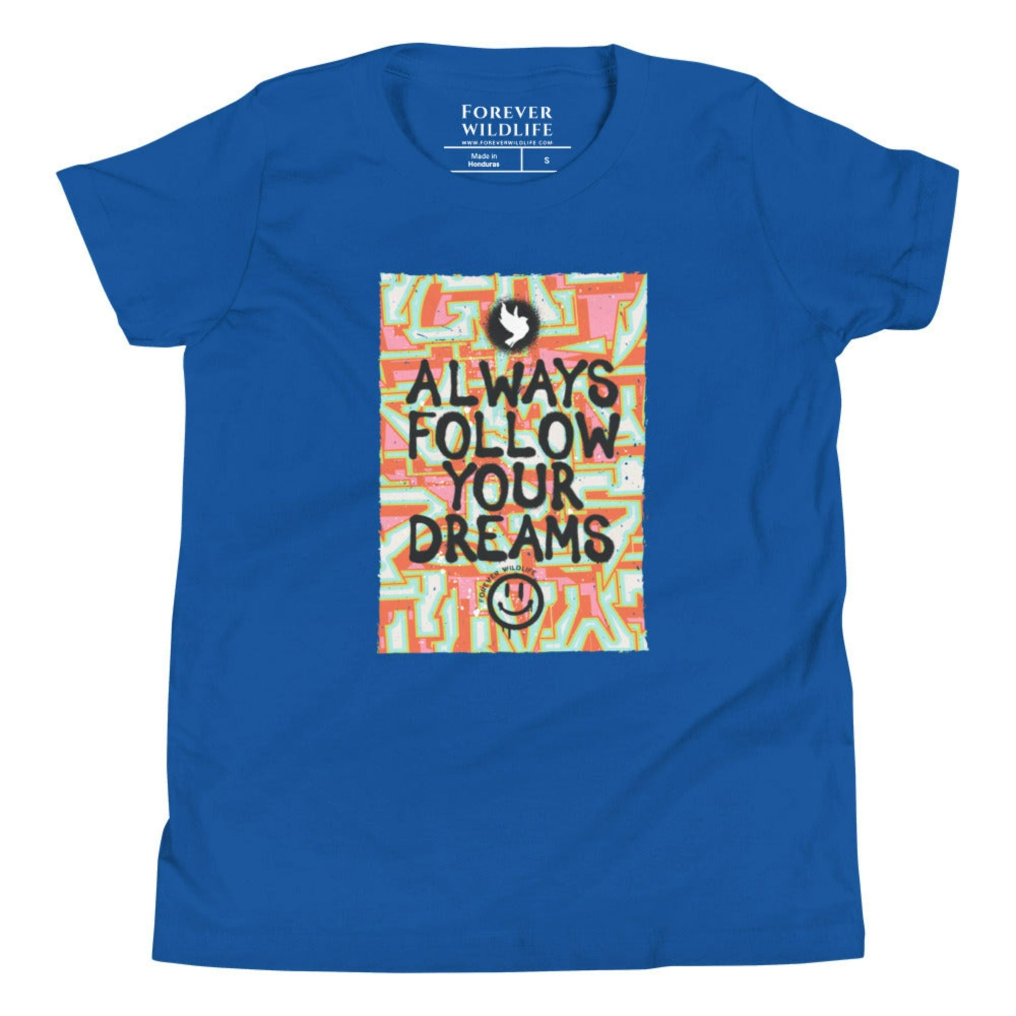 Blue Dove Youth T-Shirt with Dove graphic as part of Wildlife T Shirts, Wildlife Clothing & Apparel by Forever Wildlife