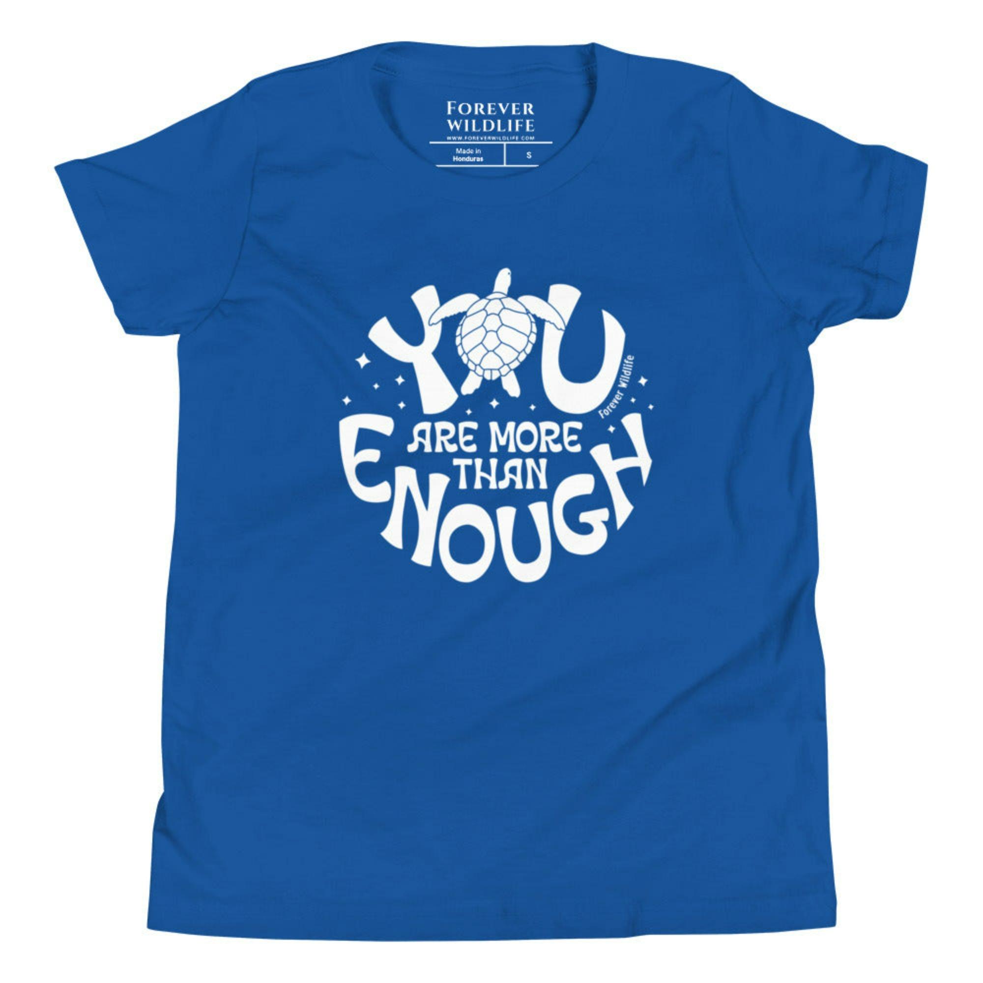 True Royal Youth T-Shirt with Sea Turtle graphic as part of Wildlife T-Shirts, Wildlife Clothing & Apparel by Forever Wildlife