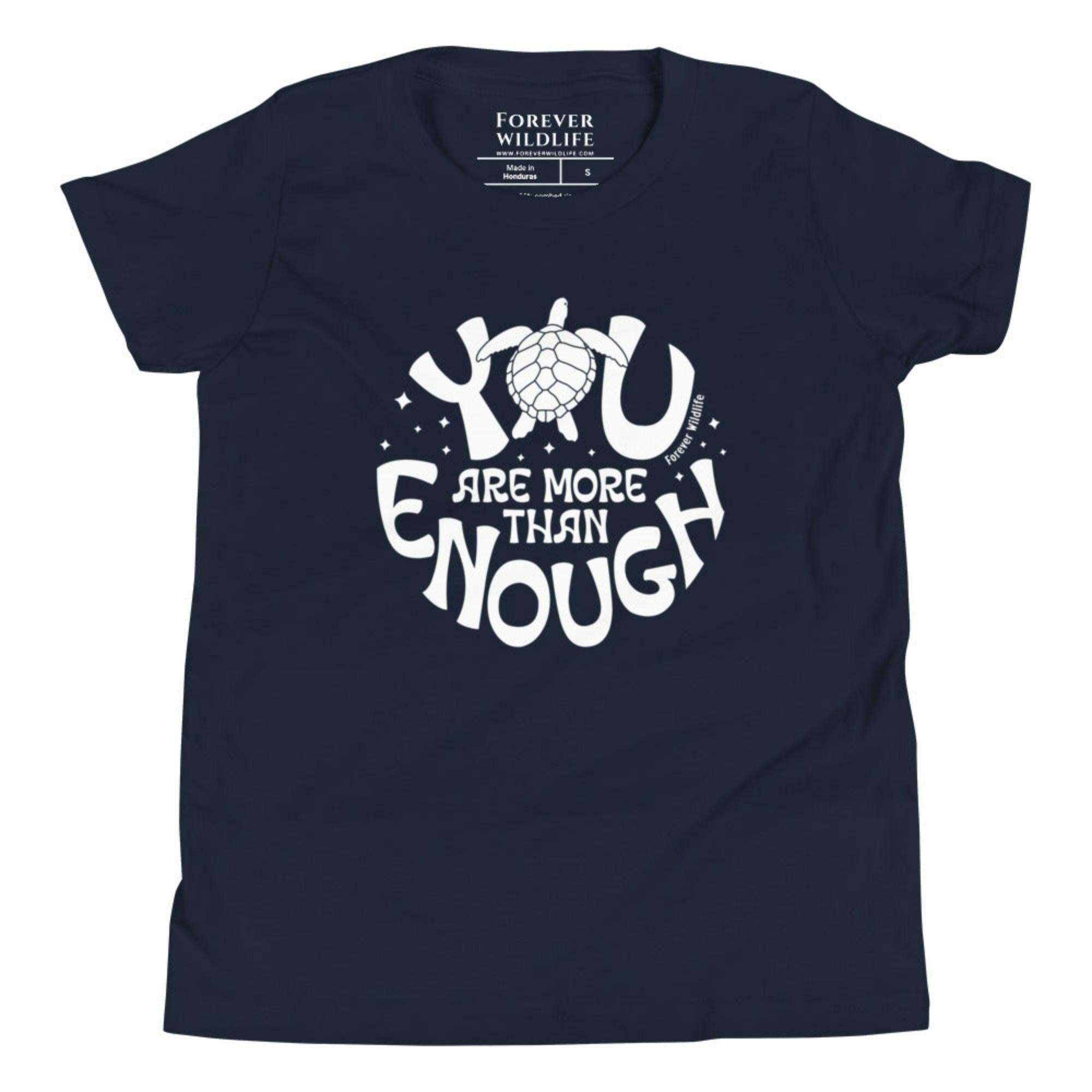 Navy Youth T-Shirt with Sea Turtle graphic as part of Wildlife T-Shirts, Wildlife Clothing & Apparel by Forever Wildlife