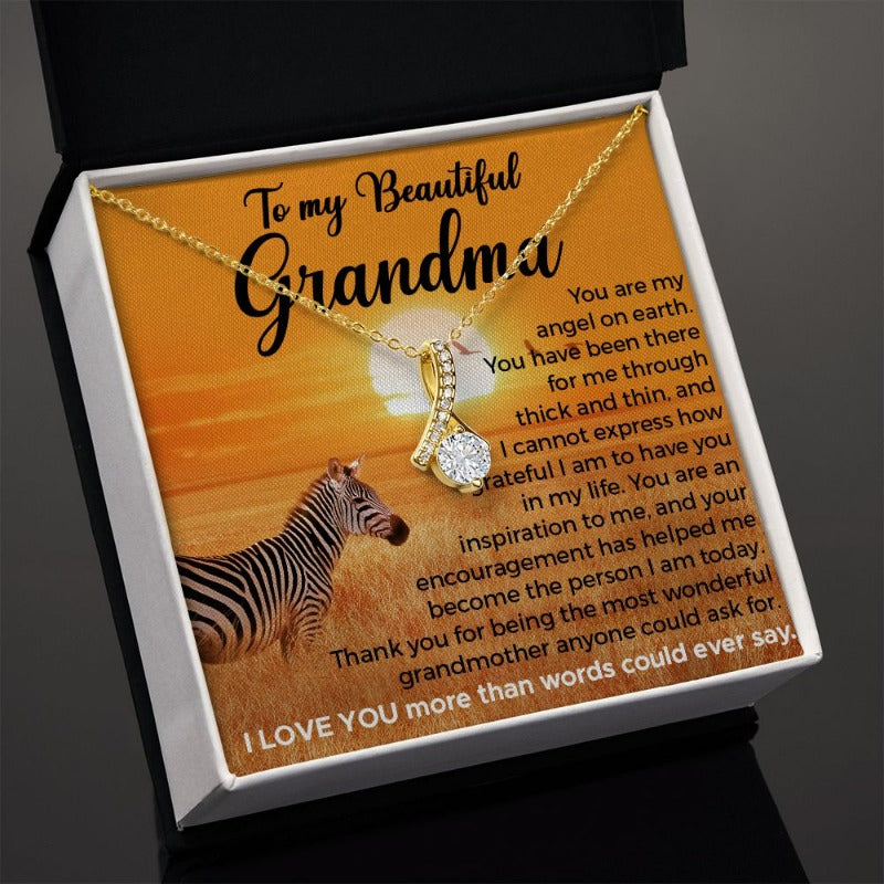 Alluring Beauty Necklace, ALLURING Beauty necklace, to my beautiful mom, to my mom, to my dearest mom, to my beautiful mother, to my beautiful grandma, to my grandmother – FOREVER WILDLIFE